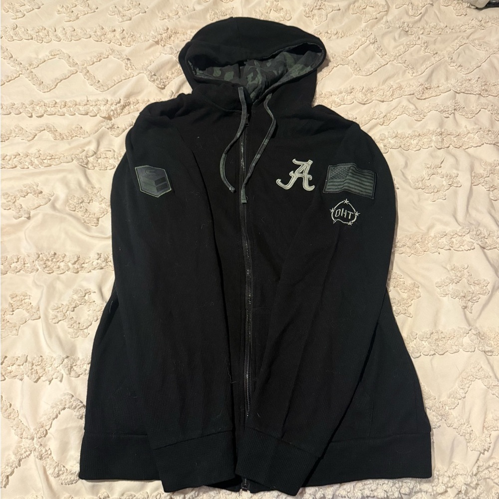 Black, Camo Hooded Alabama Jacket